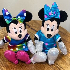 Set of 2 TY‎ Sparkle Minnie Mouses Toys - 8.5 inches